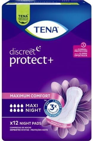 TENA Discreet Maxi Night 12pz Assorbenti Notte Alta Assorbenza