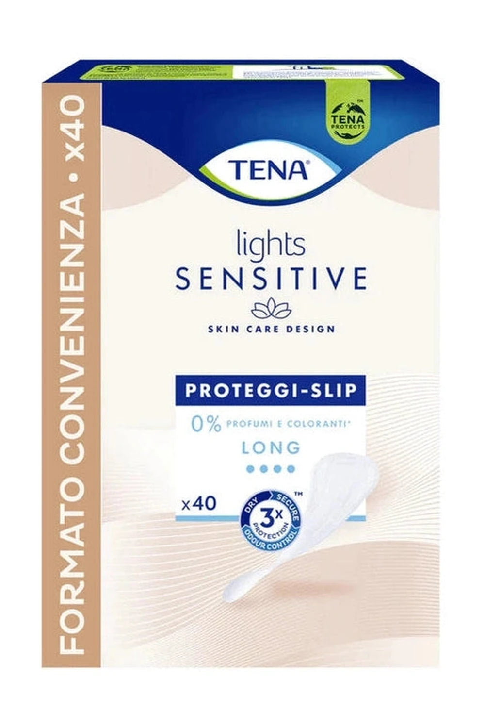 TENA Light Proteggi Slip Long 40pz Salvaslip Perdite Leggere Donna x 3 pz