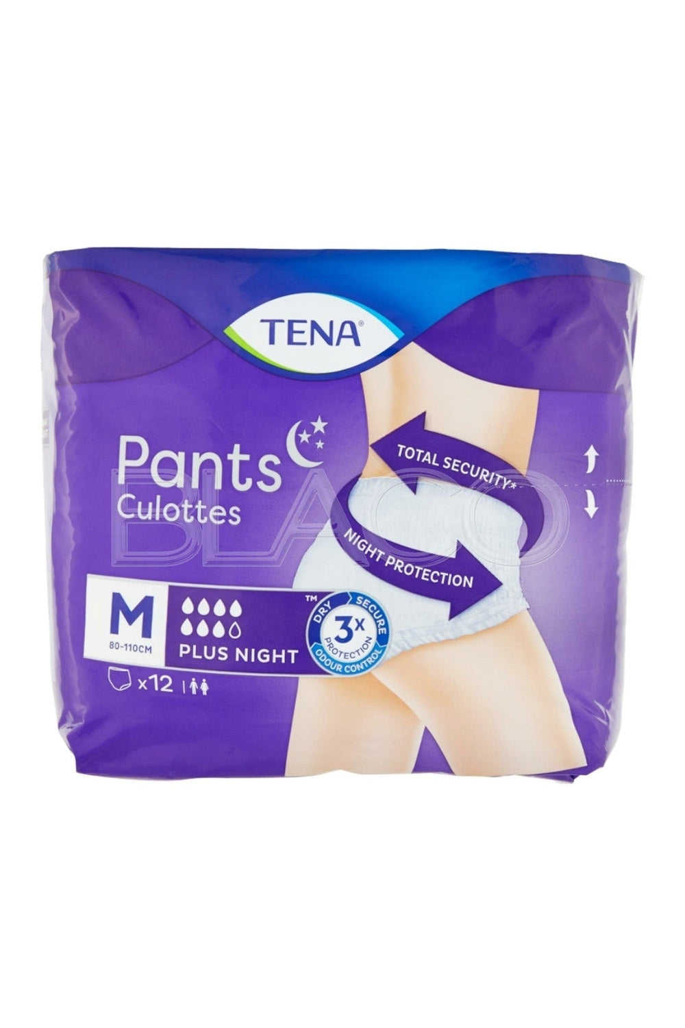 TENA Pants Plus Night M 12pz Mutandine Assorbenti Incontinenza Notte x 4pz