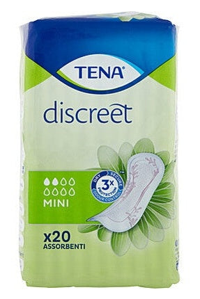 TENA Discreet Ultra Mini 20pz Assorbenti Ultra Sottili Perdite Leggere x 10 pz