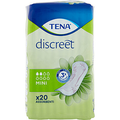 TENA Discreet Ultra Mini 20pz Assorbenti Ultra Sottili Perdite Leggere x 10 pz