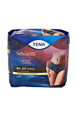 TENA Silhouette Noir Normal Medium 10pz Mutandine Assorbenti Nere x 3 pz