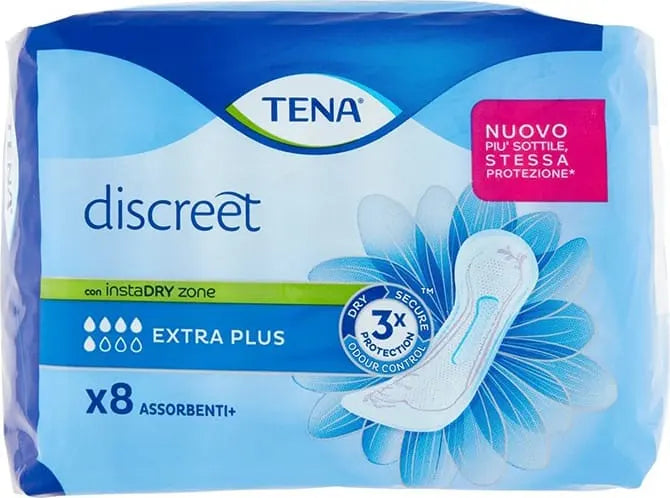 TENA Discreet Extra Plus 8pz Assorbenti Incontinenza Moderata x 6 pz