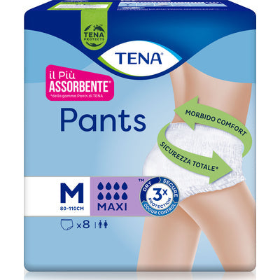 TENA Pants Plus Medium 9pz Mutandine Assorbenti Incontinenza Moderata x 4pz