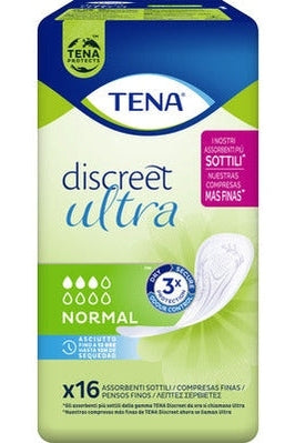 TENA Discreet Ultra Normal 16pz Assorbenti Sottili Incontinenza