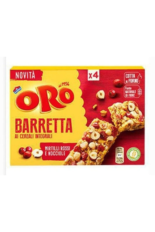 Oro Saiwa 4x160g Barrette Cereali Mirtilli Nocciole 10pz