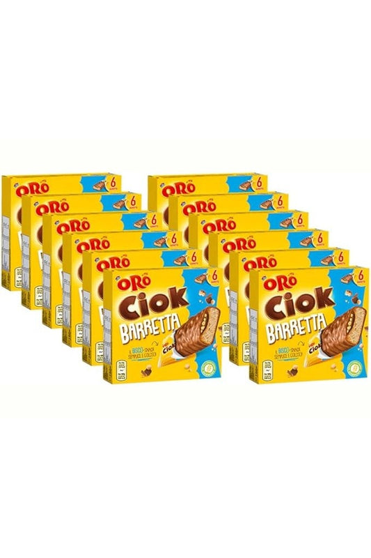 Oro Ciok Barrette Ricoperte di Cioccolato al Latte 27g 12pz