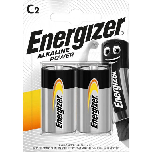 Energizer Power C Batterie Alcaline Mezza Torcia LR14 1.5V Blister 2 Pezzi x 6pz