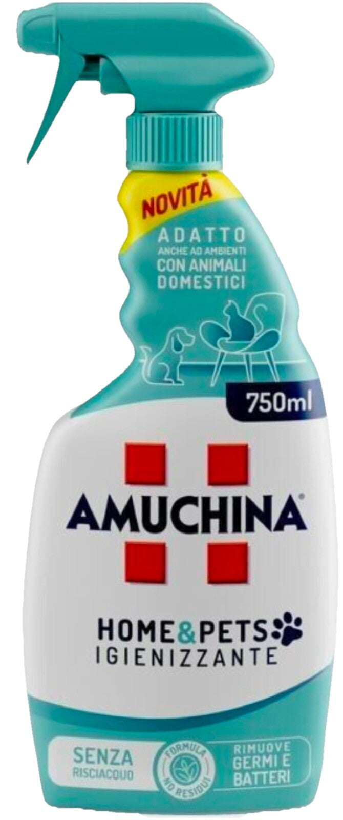 AMUCHINA SPRAY IGIENIZZANTE HOME&PETS 750ML 12 PEZZI