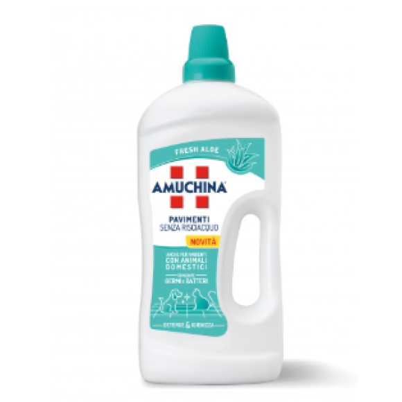 AMUCHINA PAVIMENTI 1,25 LT ANIMALI DOMESTICI FRESH ALOE 8 Pack