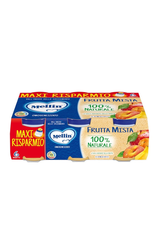 Mellin Omogeneizzato Frutta Mista 6x100g Neonati 6pz