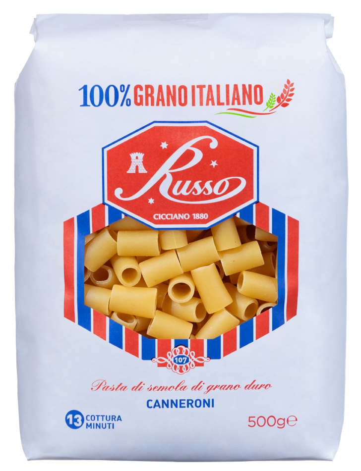 Pasta Russo 500g Canneroni 20pz