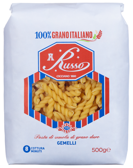 Pasta Russo 500g Gemelli 20pz