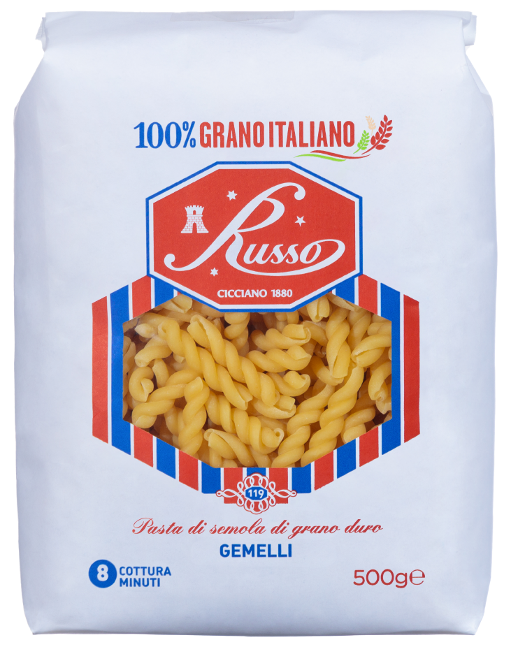 Pasta Russo 500g Gemelli 20pz
