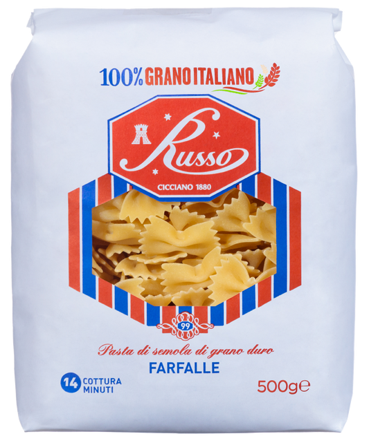 Pasta Russo 500g Farfalle 24pz