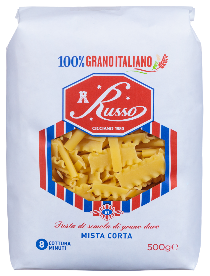 Pasta Russo 500g Mista Corta 12pz