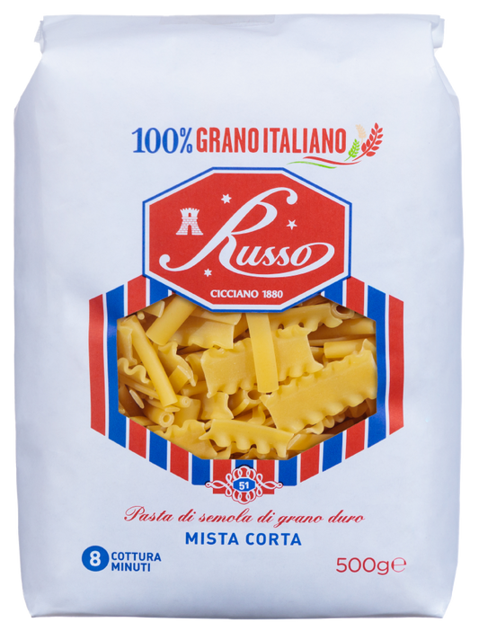 Pasta Russo 500g Mista Corta 12pz