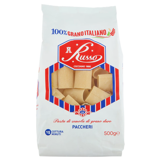 Pasta Russo 500g Paccheri 12pz