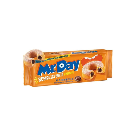 Mr. Day Ciambelle con Crema al Cioccolato, 6 pz 300g