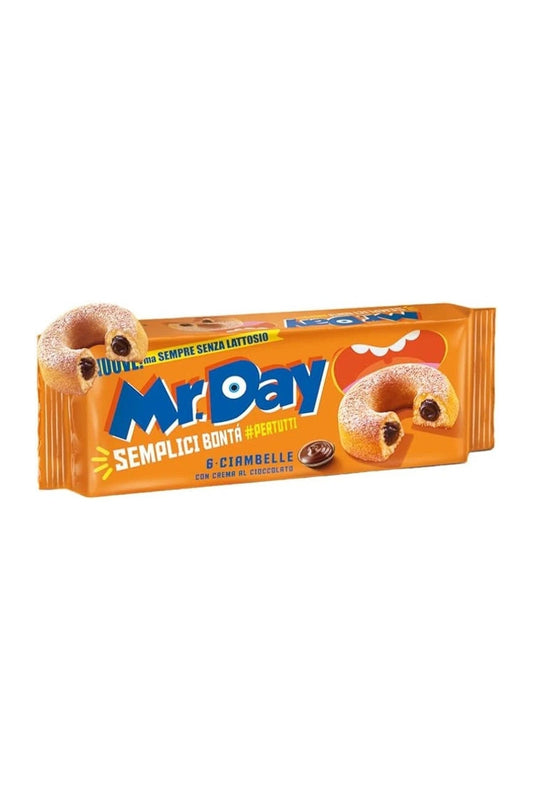 Mr. Day Ciambelle con Crema al Cioccolato, 6 pz 300g