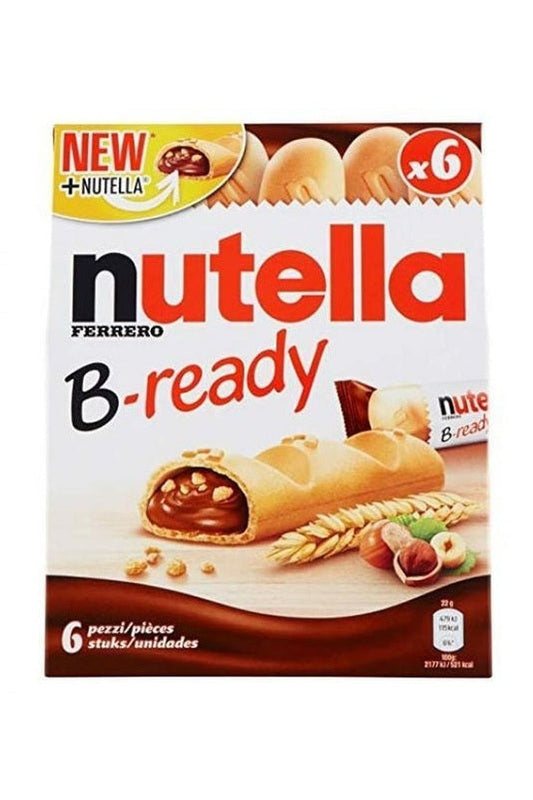 Nutella B-Ready 6x22g Snack Croccante Ripieno Crema 10pz
