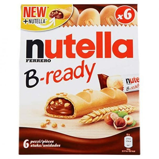 Nutella B-Ready 6x22g Snack Croccante Ripieno Crema 10pz