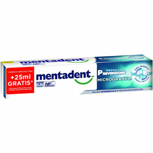 Mentadent Microgranuli 100ml (75+25ml) 10pz
