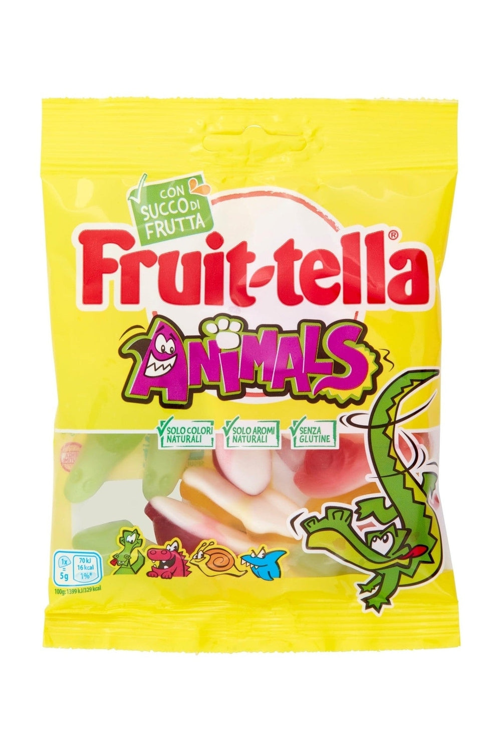 Caramelle Fruittella Animals Busta 90 g