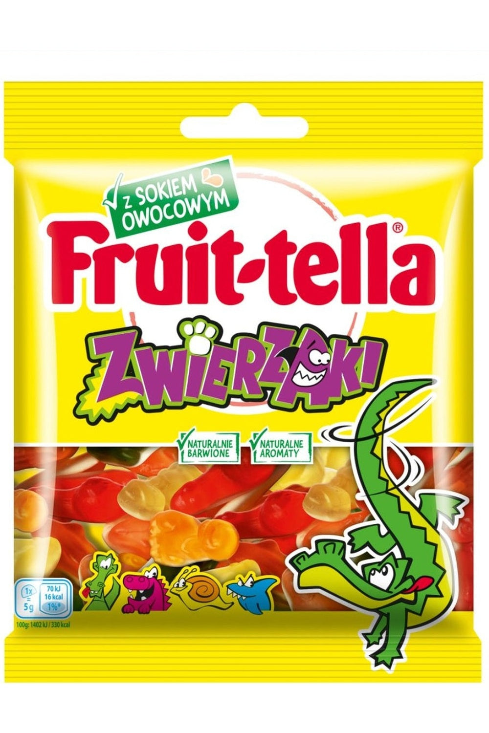 Caramelle Fruittella Animals Busta 90 g