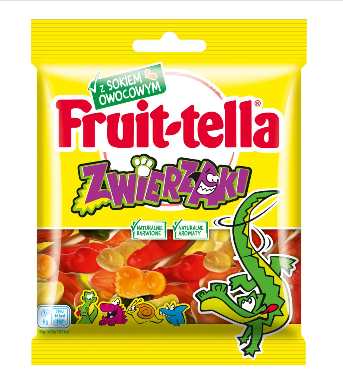 Caramelle Fruittella Animals Busta 90 g