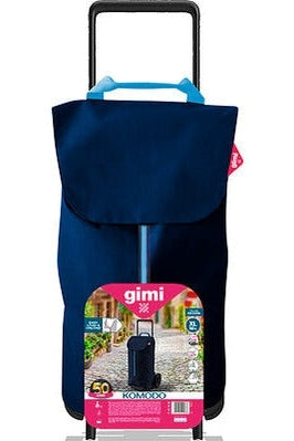 Gimi Carrello Komodo Blu Spesa Pieghevole