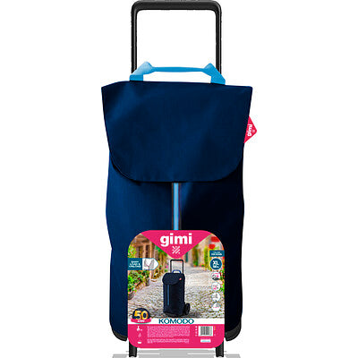Gimi Carrello Komodo Blu Spesa Pieghevole