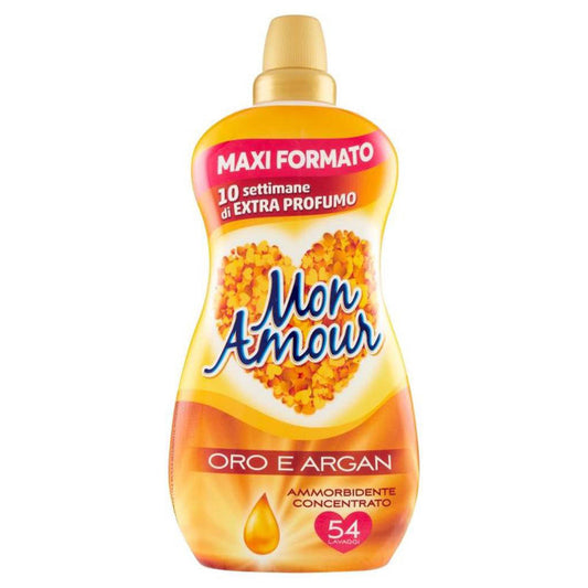 Mon Amour Ammorbidente Concentrato 54 Lavaggi Argan Bucato Morbido x 6pz