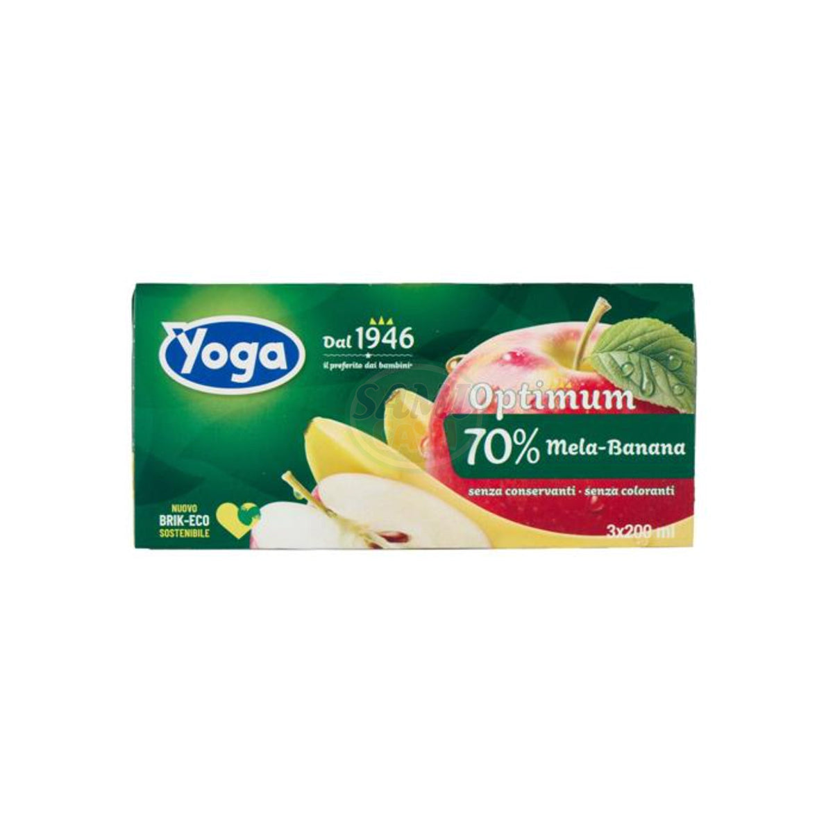 Yoga Brik Succhi 3x200ml 6pz Mela e Banana