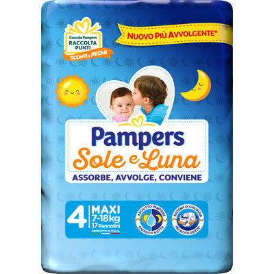 PAMPERS SOLE E LUNA MAXI PZ.17 4 PZ