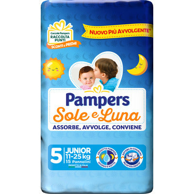 PAMPERS SOLE E LUNA JUNIOR PZ.15 4 PZ