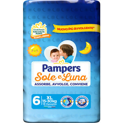 PAMPERS SOLE E LUNA EXTRALARGE PZ.13 6 PZ