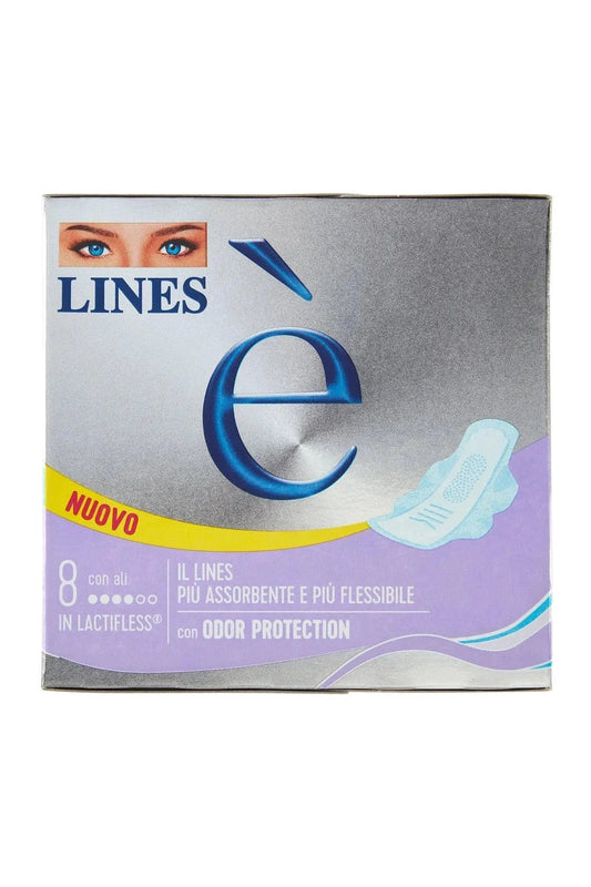Lines  Assorbenti con Ali  Confezione da 8 Pezzi, 12pz