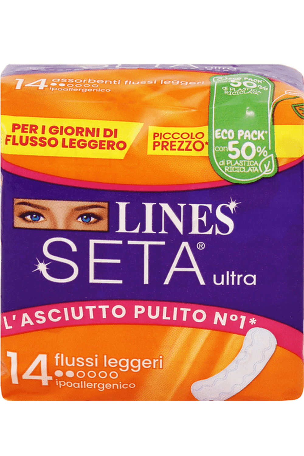 Lines Seta Ultra Flussi Leggeri 14 Pezzi x24 Tot 336