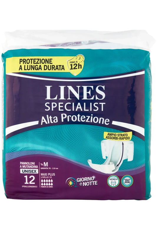 Lines Specialist Pannolone Mutandina Maxi Plus M 4pz Assorbenza