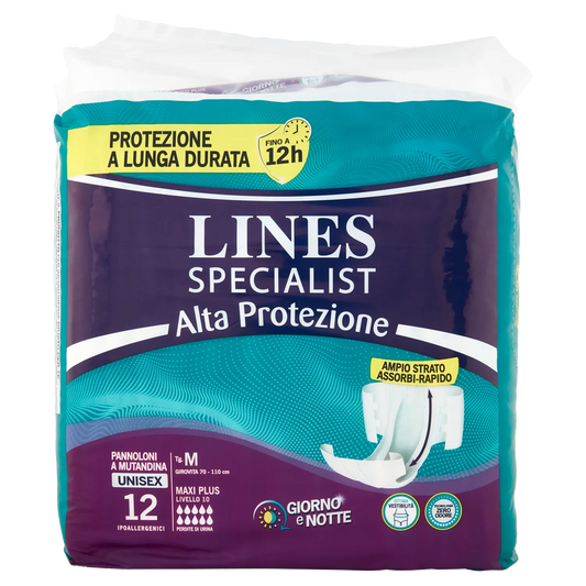 Lines Specialist Pannolone Mutandina Maxi Plus M 4pz Assorbenza