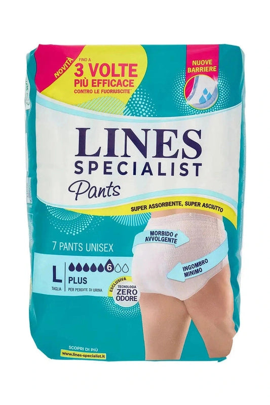 Lines Specialist Pants Plus Unisex Taglia L Confezione da 4