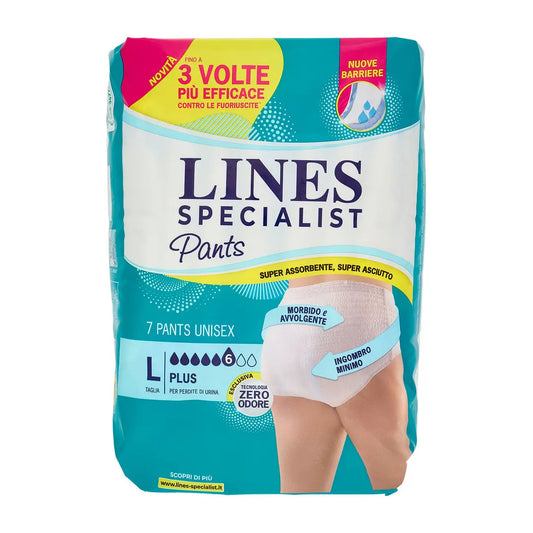 Lines Specialist Pants Plus Unisex Taglia L Confezione da 4