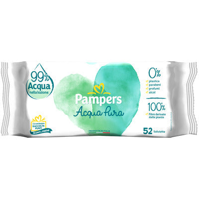 PAMPERS SALVIETTE ACQUA PURA PZ.52 6 PZ