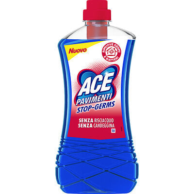 ACE Pavimenti Disinfettante Senza Candeggina Stop Germi 1L--8pz
