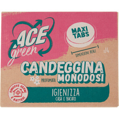 ACE Candeggina Green Profumata Monodosi Igienizza Casa e Bucato Maxi Tabs 14 Pz x 10pz