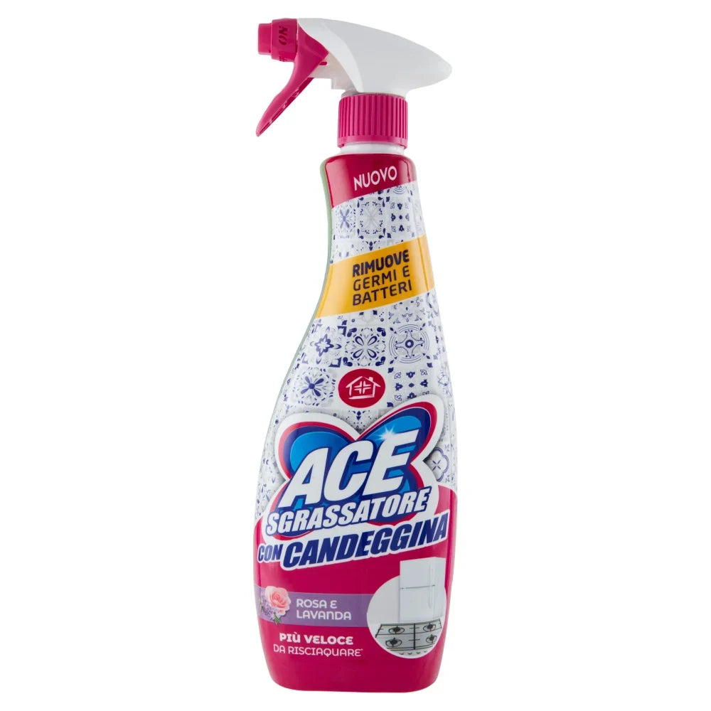 ACE Spray Sgrassatore con Candeggina Rosa e Lavanda 600 ml 10pz