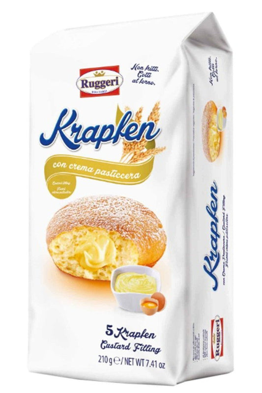 Krapfen Ruggeri 5pz Crema Bomboloni Soffici Colazione 12pz