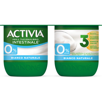 ACTIVIA YOGURT 0% BIANCO NATURAL.125X4 Pz 6