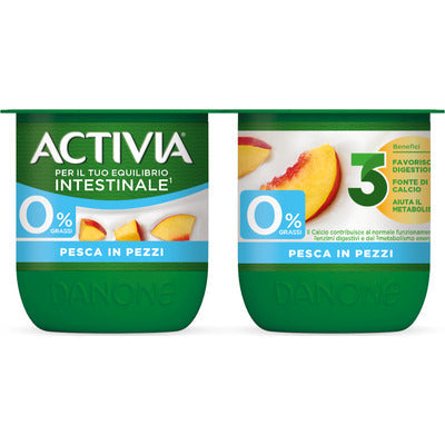ACTIVIA YOGURT 0% PESCA GR.125X4 Pz 6